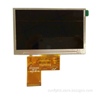4.3-inch TFT LCD, 480 x 272 with RGB Interface for Industrial Use